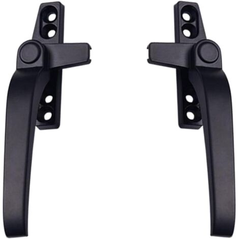 Ensemble de verrouillage universel pour porte double vitrée (1 paire), noir (gauche) + bleu (gauche)-AquaForge (1/5)