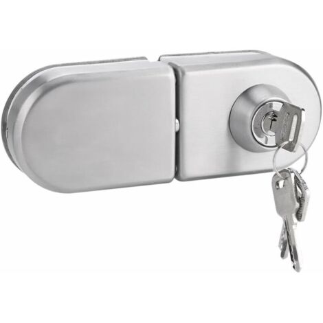 Serrure de porte antivol pour porte vitrée, 1012 mm, en acier inoxydable, avec clés, ouverture/fermeture. Idéale pour la maison, l'hôtel, le bureau et la salle de bain.-AquaForge (1/5)