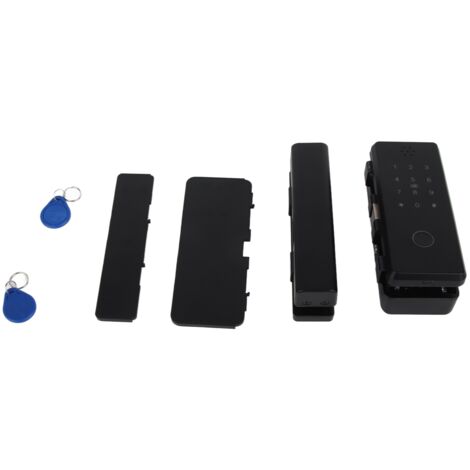 Serrure électronique pour porte vitrée, à code d'empreinte digitale, entrée sans clé, système antivol intelligent pour bureau à domicile-AquaForge (1/5)