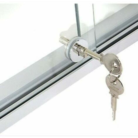Serrure pour terrarium, serrure pour porte vitrée avec patin en caoutchouc antidérapant, en alliage de zinc, pour armoires et vitrines à double porte.-AquaForge (1/5)