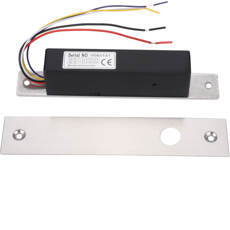 Serrure magnétique à porte simple avec retour d'information sur bande métallique et temporisateur d'accès pour porte en verre ou en bois-AquaForge (1/5)