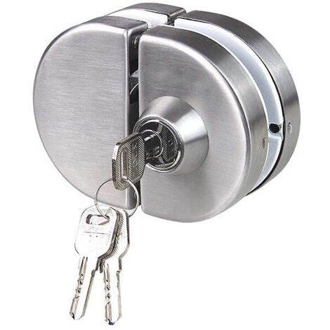 Serrure à double vitrage en acier inoxydable 304, porte sans cadre à ouverture bilatérale-AquaForge (1/5)