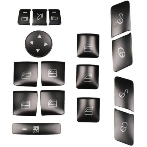 Ensemble de 16 pièces comprenant un verrouillage de mémoire du siège, un bouton de lève-vitre et un autocollant pour CLA/GLA/ML/E-AquaForge (1/5)