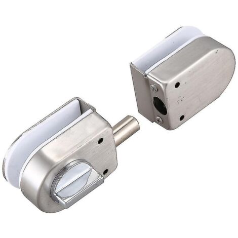Serrure/verrou de porte en verre en acier inoxydable, 138A, sans perçage-AquaForge (1/5)