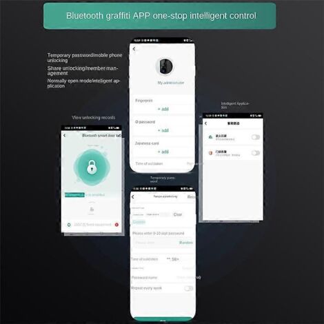Serrure de porte intelligente Tuya Wifi étanche, verrou électronique à empreinte digitale pour porte en verre-AquaForge (1/5)