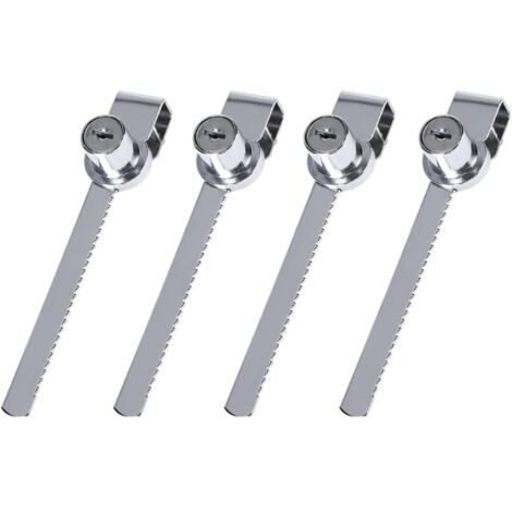 Serrure pour porte coulissante en verre, serrure à fixation sur verre avec clés, serrure pour terrarium en alliage de zinc, serrure pour porte coulissante-AquaForge (1/5)