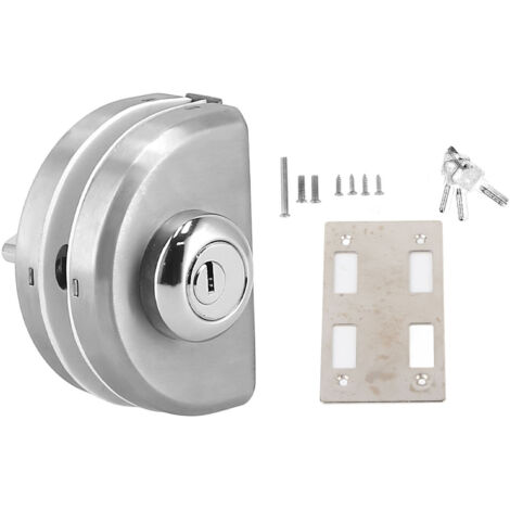Serrure antivol coulissante pour porte en verre de 1012 mm d'épaisseur, avec 3 clés, pour la maison.-AquaForge (1/5)