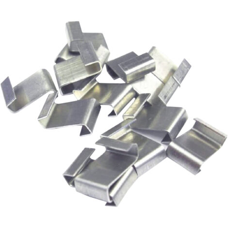Colliers de serrage en aluminium ALM (lot de 50) Taille unique Argent-AquaForge (1/2)