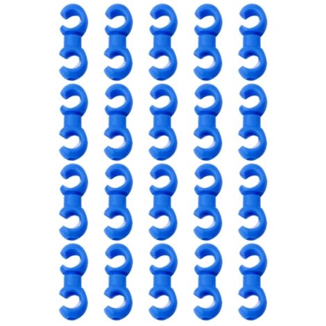 20 clips de câble de frein de vélo en plastique, boucles de câble de vélo, clips de ligne en forme de S-AquaForge (1/5)