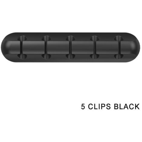 Organisateur de câbles avec clips adhésifs, supports pour câbles d'alimentation et câbles d'accessoires de charge, câbles de souris, PC, bureau-AquaForge (1/5)