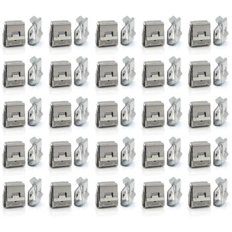 Lot de 50 serre-câbles pour panneaux solaires (2 fils) avec système de verrouillage-AquaForge (1/5)