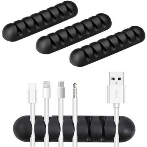 Clips adhésifs en silicone pour câbles, gestion multifonctionnelle des câbles, organisateur de câbles-AquaForge (1/5)