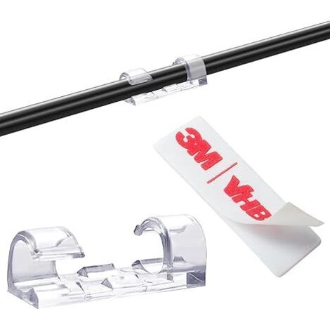Clips de câbles auto-adhésifs, organiseurs, supports de câbles, gestion des câbles-AquaForge (1/5)