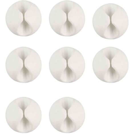 Attaches-câbles, lot de 8, mini-organisateur de câbles, support de câble de bureau, gestion des câbles de charge pour la maison-AquaForge (1/5)