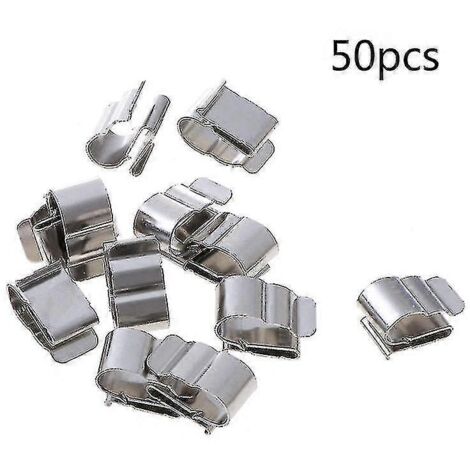 50 attaches de câble solaire en acier inoxydable pour la manipulation de câbles photovoltaïques, clips de fixation-AquaForge (1/4)