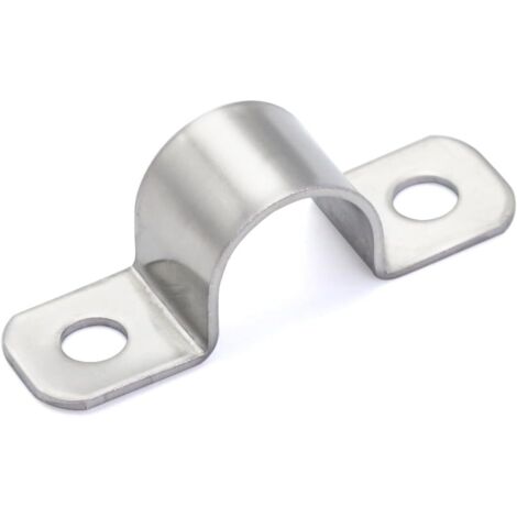Lot de 20 colliers de serrage pour câbles, fixation à 2 trous pour tuyaux, en acier inoxydable 304, mini-colliers de serrage pour câbles électriques de Ø 10 mm-AquaForge (1/5)