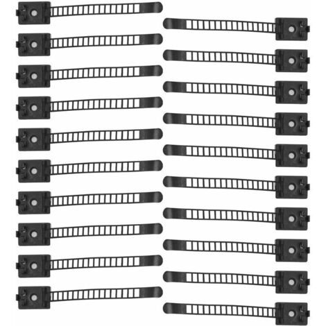 Attaches de câbles réglables pour la gestion des câbles, supports de câbles avec fixation auto-adhésive sécurisée-AquaForge (1/5)