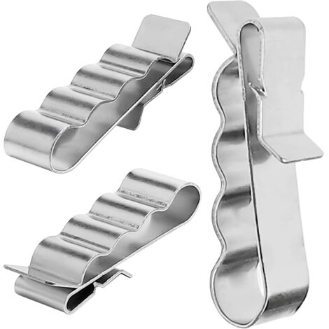 Lot de 10 colliers de serrage en acier inoxydable pour câbles de remorque, colliers de serrage pour câbles solaires, colliers de serrage pour châssis de remorque, colliers de serrage pour modules sola (1/4)