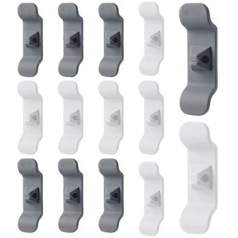 Organisateur de câbles, enrouleur de câble en 14 pièces pour appareils électroménagers, support de câble pour appareils de cuisine, clips de câble [DB]-AquaForge (1/5)
