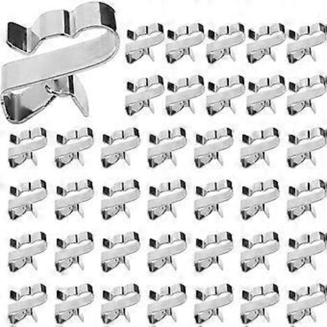 100 colliers de serrage pour câbles de panneaux solaires en acier inoxydable, sans perçage, 22,5 x 6,2 mm-AquaForge (1/5)
