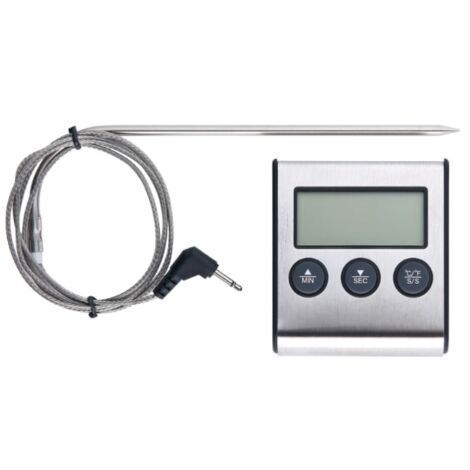 Thermomètre pour barbecue - Thermomètre de cuisson pour viande avec sonde et minuteur-AquaForge (1/5)