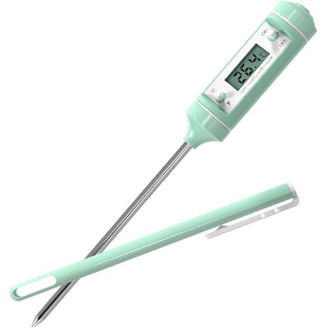 Thermomètre de cuisine numérique pour aliments pour bébés, avec écran LCD et longue sonde pour une lecture instantanée en °C/°F.-AquaForge (1/5)