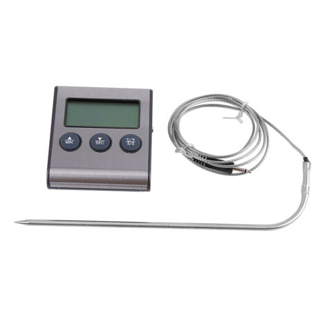Thermomètre numérique LCD pour barbecue, grill, four à viande et cuisine, mesure de la température de cuisson.-AquaForge (1/5)