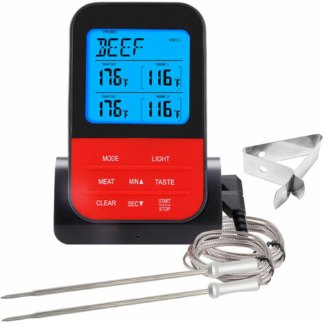 Thermomètre de cuisson sans fil pour barbecue, multi-sondes, étanche, pour four et cuisine.-AquaForge (1/4)