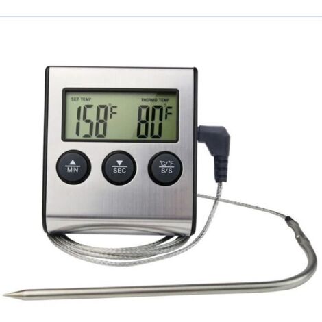 Thermomètre numérique à viande pour grillades et barbecue, sonde de température pour steak et barbecue, outil de cuisine-AquaForge (1/4)