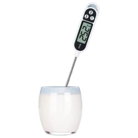 Thermomètre de cuisine numérique avec écran LCD, sonde longue, haute précision et lecture rapide, idéal pour la cuisson au barbecue, à l'huile, à la viande et aux aliments.-AquaForge (1/5)