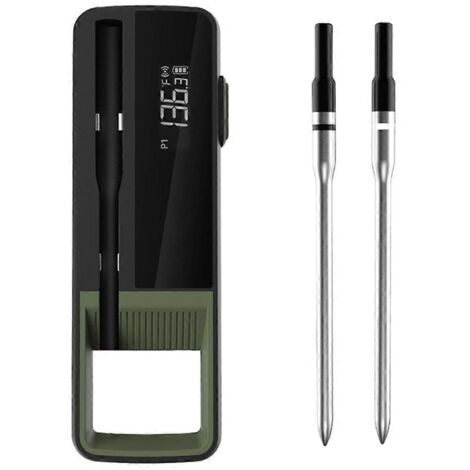 Thermomètre alimentaire sans fil pour viande, thermomètre numérique intelligent Bluetooth pour barbecue, idéal pour la cuisine, la cuisson au four et le gril.-AquaForge (1/5)