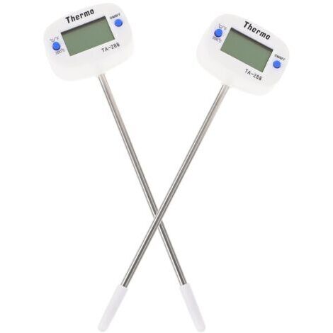 CCYKXAA Lot de 2 thermomètres alimentaires design pour la cuisine, thermomètres numériques pour eau et huile-AquaForge (1/4)