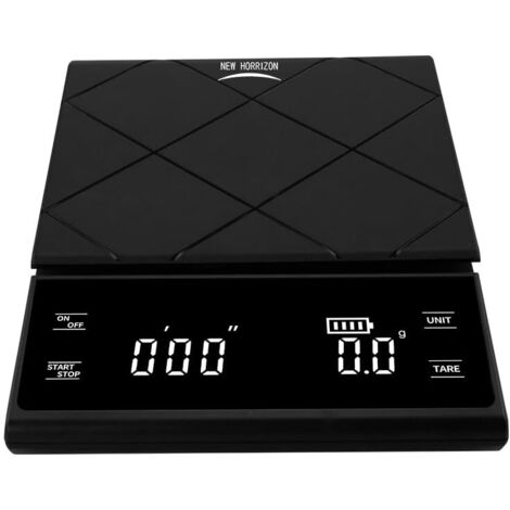 Balance à café rechargeable, balance de cuisine numérique, balance alimentaire avec écran LCD, précision 0,3 g/3 000 g (3 kg).-AquaForge (1/5)