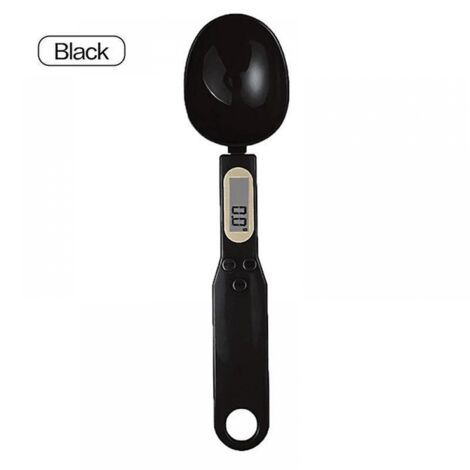 (Noir) Balance de cuisine numérique LCD 500 g 0,1 g, cuillère doseuse électronique pour la cuisine, le café, le thé et le sucre, ustensiles de cuisine-AquaForge (1/5)