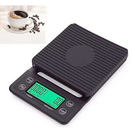 Balance numérique / Balance de cuisine - 0,1 g - 5 kg - Noire-AquaForge (1/5)