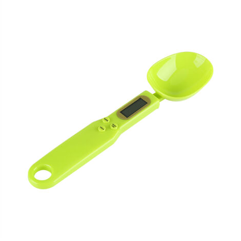 Balance de cuisine électronique numérique portable 500 g 0,1 g avec écran LCD et cuillères doseuses vertes-AquaForge (1/5)