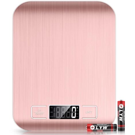 Balance de cuisine rose, numérique, 10 kg / 22 lb-AquaForge (1/5)