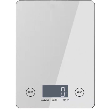 Balance de cuisine numérique avec écran LCD, balance alimentaire électrique, balance en verre-AquaForge (1/5)