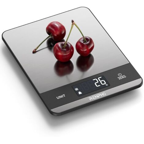 Balance de cuisine, capacité de 5 kg, 7 unités de mesure, numérique, avec grand écran LCD.-AquaForge (1/4)