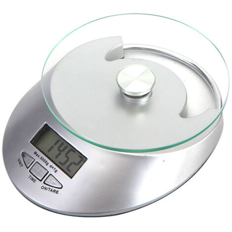 Balance de cuisine romaine en argent, balance de cuisine avec écran LCD, aliments-AquaForge (1/4)
