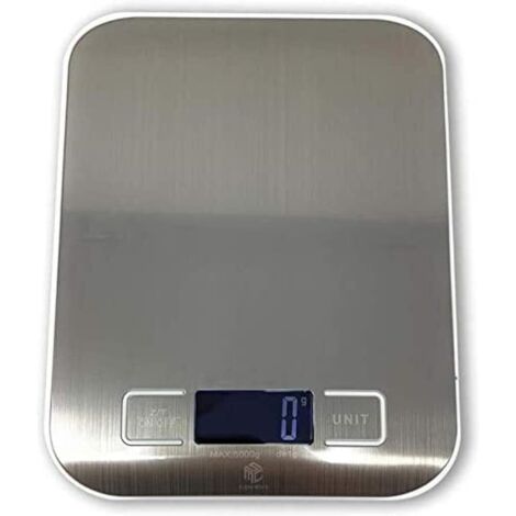 Balance de cuisine électronique numérique MSC 10 kg, idéale pour la cuisine et la pâtisserie. Haute précision, multifonctionnelle, en acier inoxydable, avec piles.-AquaForge (1/3)