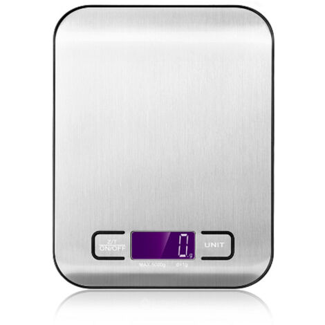 Balance de cuisine électronique 10 kg/1 g, balance de cuisine numérique en acier inoxydable-AquaForge (1/5)