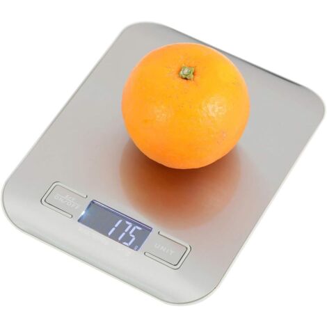 Balance de cuisine numérique 10 kg (22 lbs), balance de cuisine électronique de qualité supérieure en acier inoxydable-AquaForge (1/5)