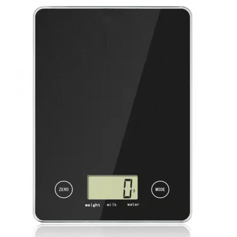 Balance de cuisine numérique avec écran LCD, balance alimentaire électrique, balance en verre-AquaForge (1/5)
