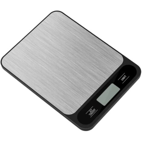 Balance de cuisine numérique haute précision avec écran LCD, pour la cuisson, 5 kg/1 g, noire-AquaForge (1/4)
