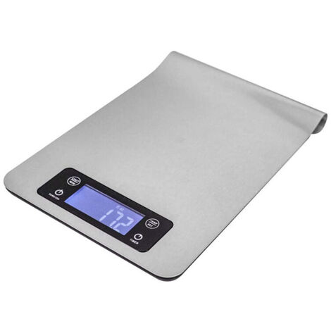 Balance de cuisine numérique, petite balance électronique multifonctionnelle, pesée en grammes et en onces, avec écran LCD précis, argent-AquaForge (1/5)