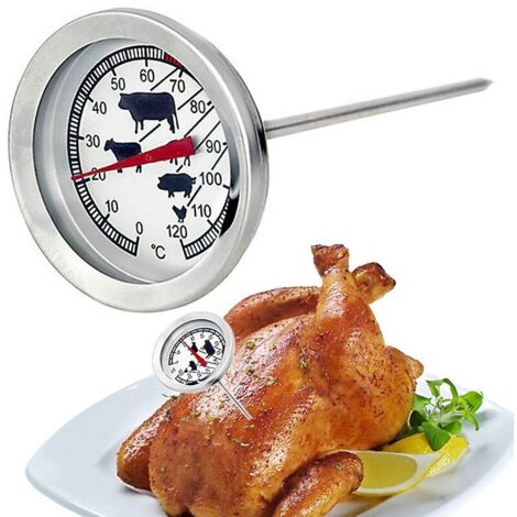 Thermomètre FlkwoH pour griller la viande et les aliments, sonde de température pour four et barbecue, accessoires de cuisine-AquaForge (1/5)