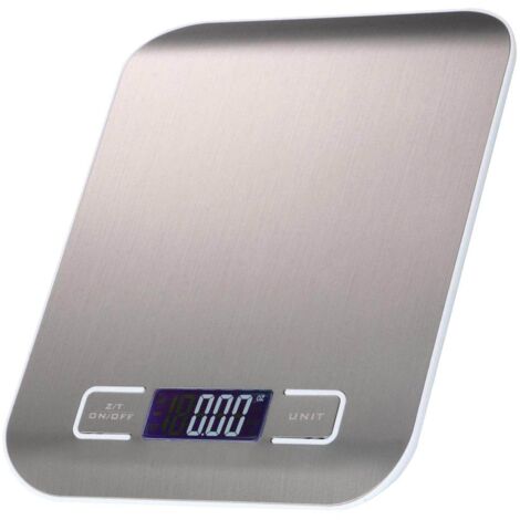 Balance de cuisine, balance de poche, balance à lettres en acier inoxydable 1 g-5 kg blanche-AquaForge (1/5)