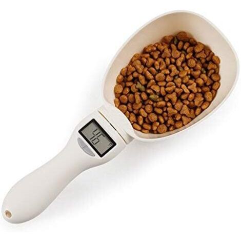 Balance pour chien, gamelle pour chat, balance de cuisine, bol, cuillère, tasse à mesurer, affichage LED portable blanc-AquaForge (1/5)