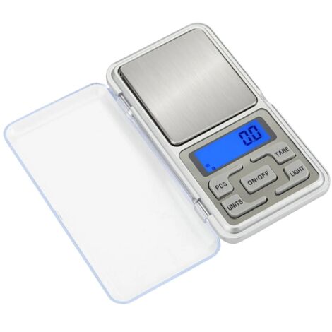 Lot de 2 - Balance numérique - Balance de poche / Balance de cuisine - Précision : 0,01 à 200 g - Argent-AquaForge (1/5)